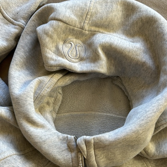 ✨ LULULEMON SCUBA HALF ZIP CROPPED OVERSIZED HOODIE SZ M/L - Picture 5 of 5